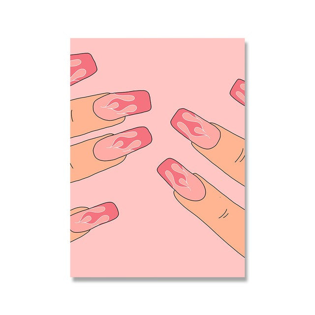 Think Pink Canvas Posters AESTHETIC_Soft Girl SUB CATEGORY_Posters