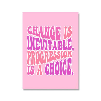 Think Pink Canvas Posters AESTHETIC_Soft Girl SUB CATEGORY_Posters