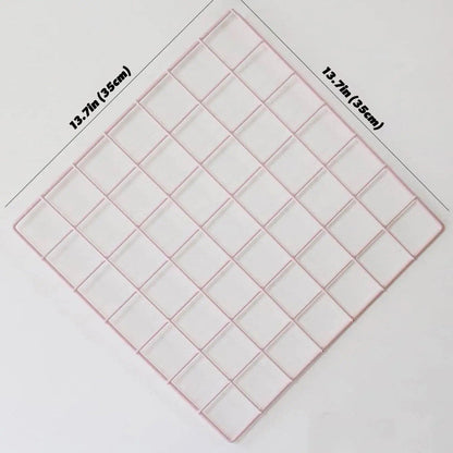 Pink Wall Grid Organizer