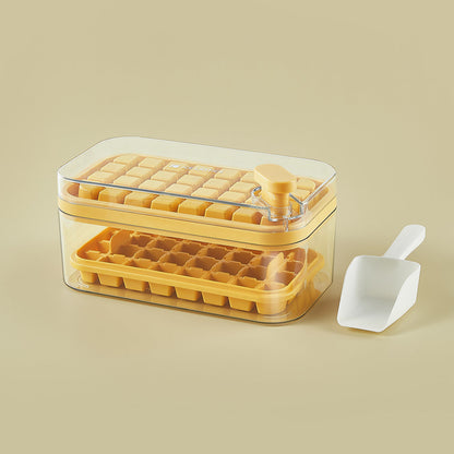 Bandeja para cubos de gelo de silicone com 32 grades