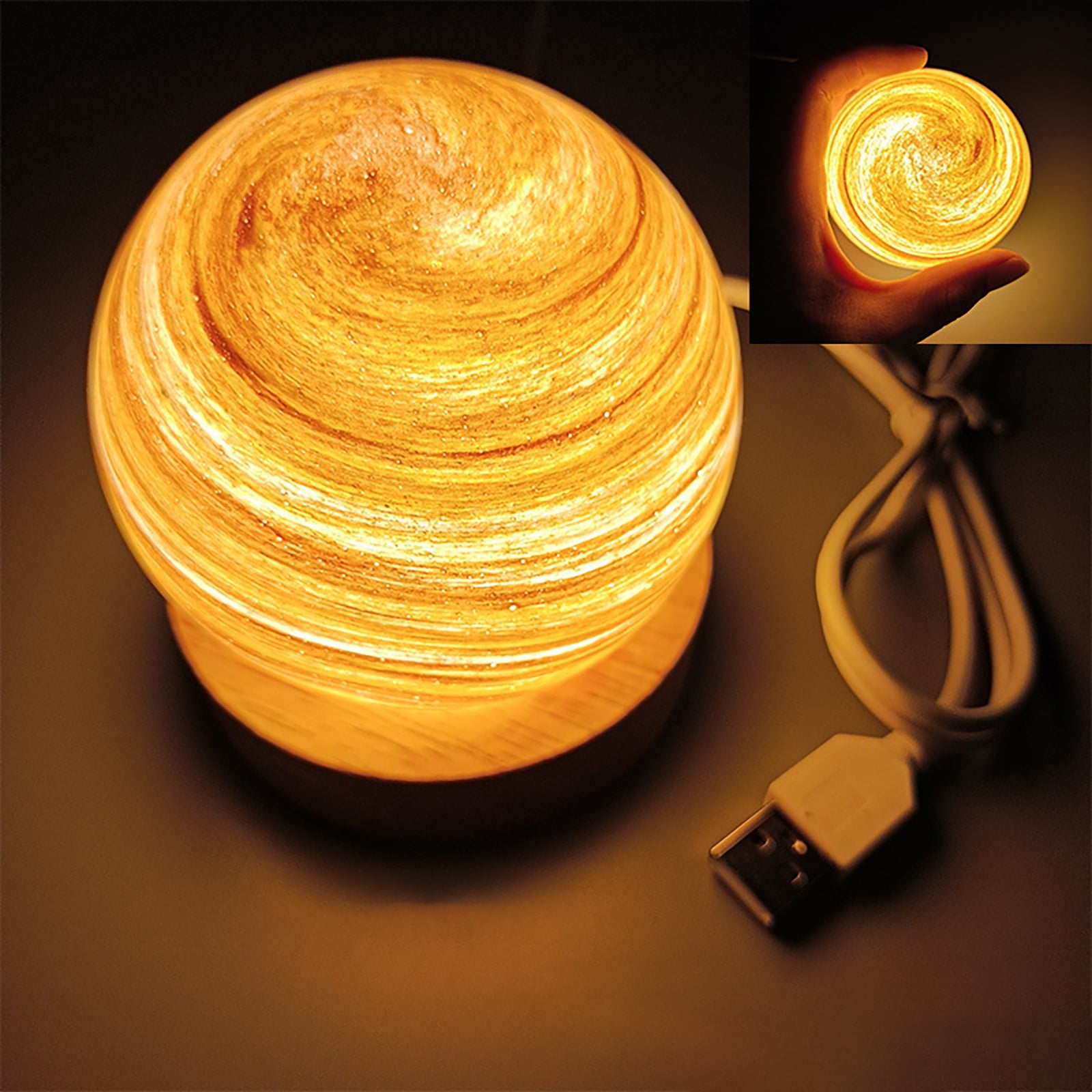 Crystal Ball Planet Night Light