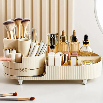 Pleated Makeup Desktop Organizer