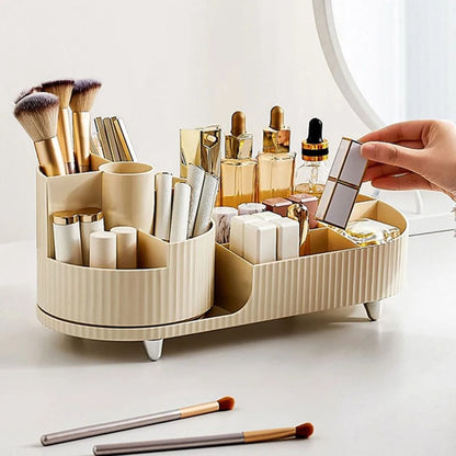 Pleated Makeup Desktop Organizer