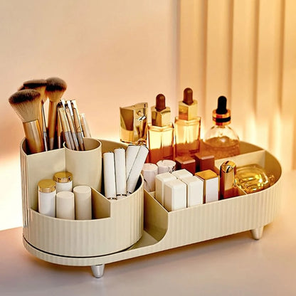 Pleated Makeup Desktop Organizer