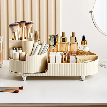 Pleated Makeup Desktop Organizer