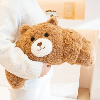 Bear-Croissant with Coffee & Cake Plush Toy