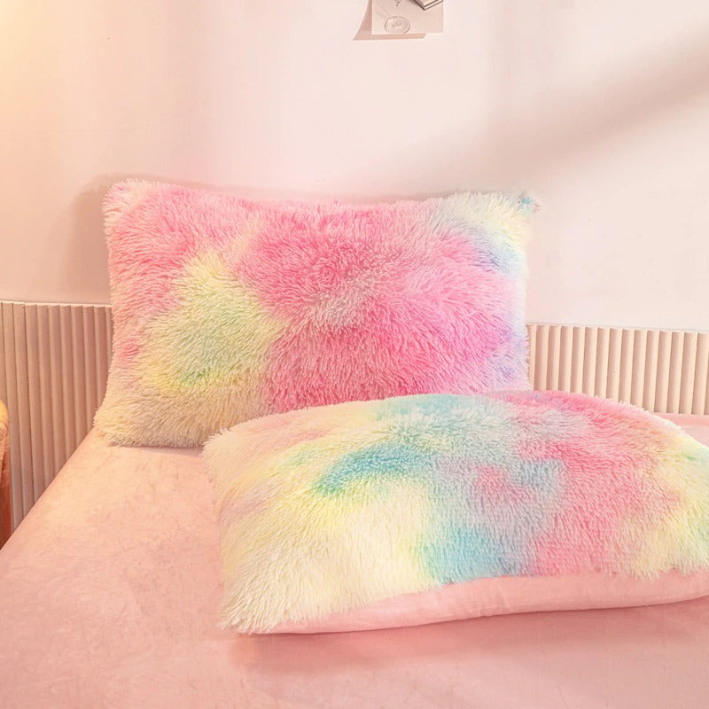 Soft Plush Bedding Set AESTHETIC_Soft Girl bed sheet bedsheets fluffy plush soft SUB CATEGORY_Bedding Sets