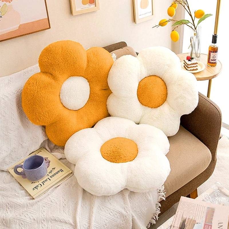 Plush Daisy Flower Decorative Pillow cushion pillow plush