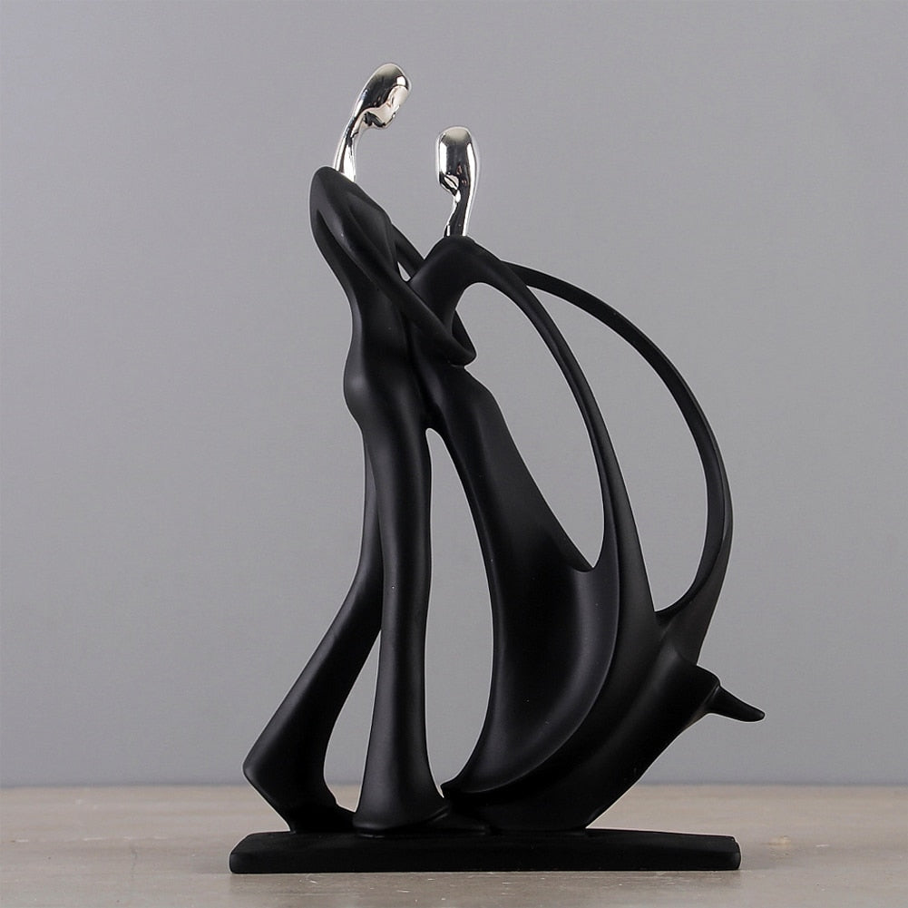 Elevated Dancing Couple Sculpture
