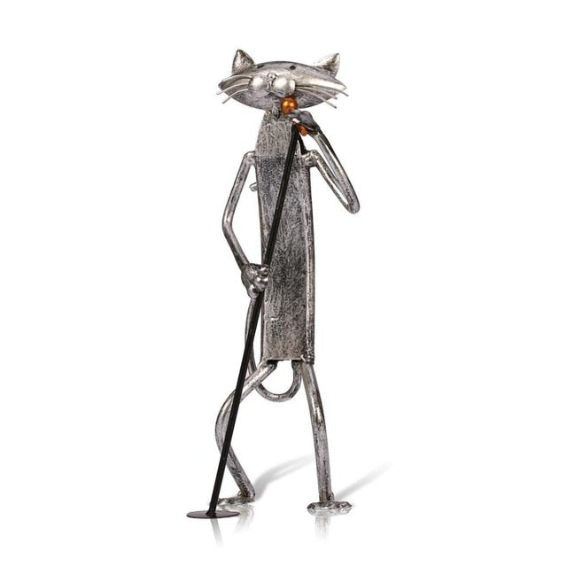 Singing Cat Figurine