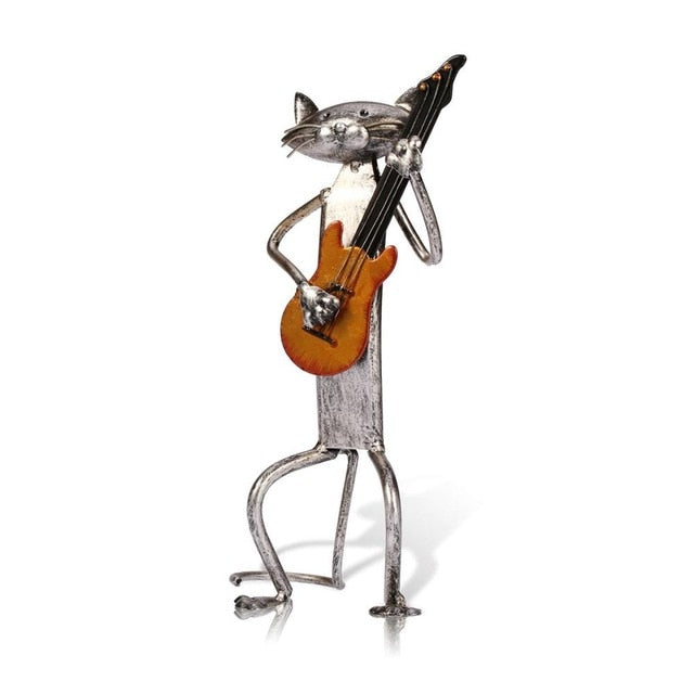 Singing Cat Figurine