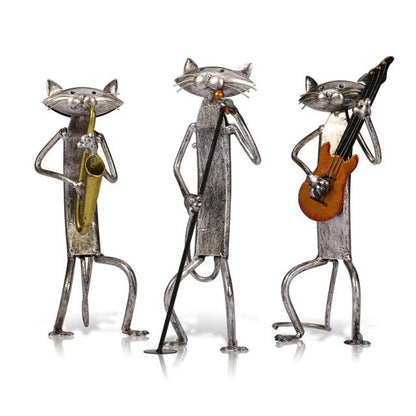 Singing Cat Figurine