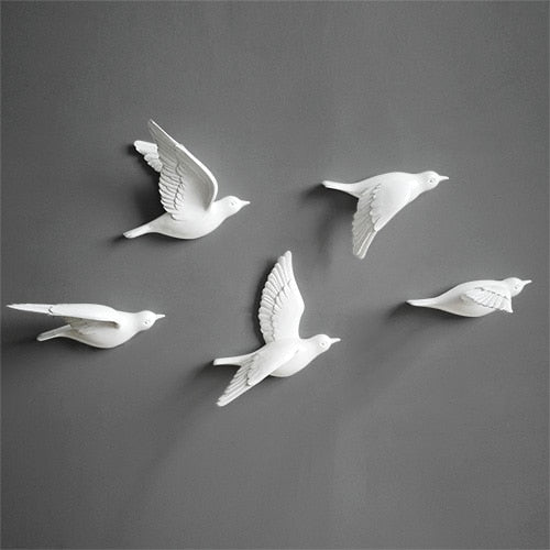 3D Flying Birds Wall Decor