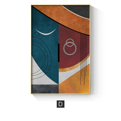 Modern Abstract Geometric Canvas Art