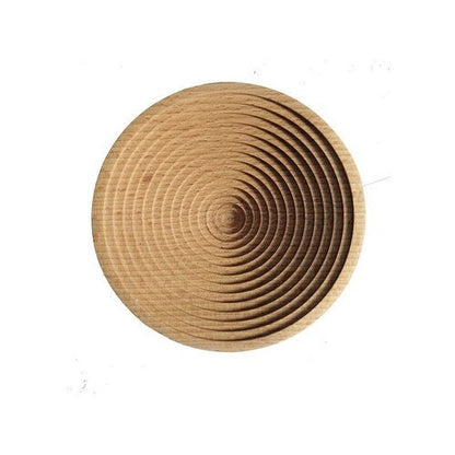 Round Spiral Wooden Tray