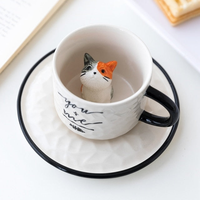 Hidden Cat Ceramic Mug