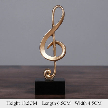 Gold Musical Notes Home Decor