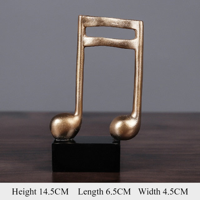 Gold Musical Notes Home Decor