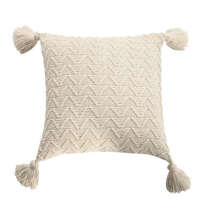 Solid Color Knit Cushion