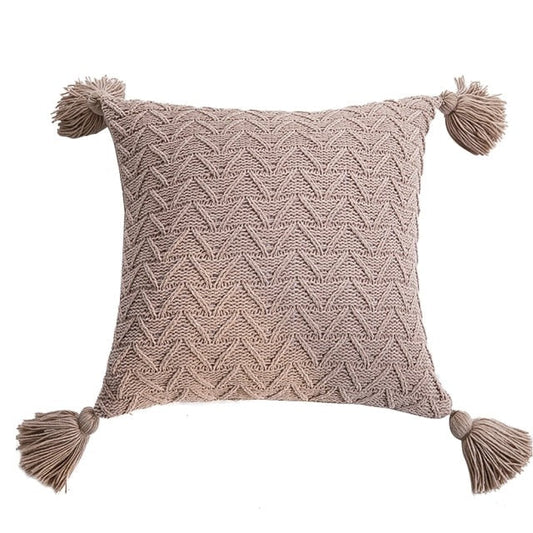 Solid Color Knit Cushion