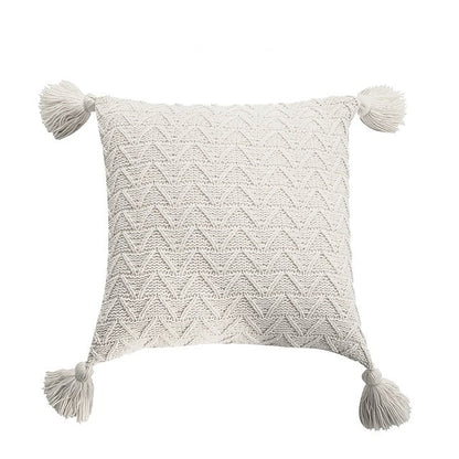 Solid Color Knit Cushion