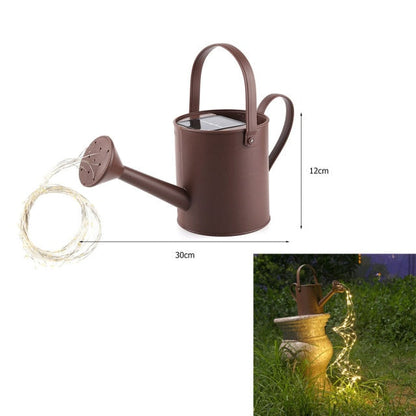 Solar Watering Can with Cascading Lights