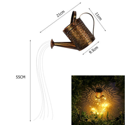 Solar Watering Can with Cascading Lights