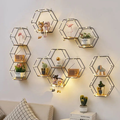 Hexagon Wall Shelves