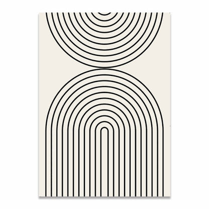 Black and White Abstract Wall Art