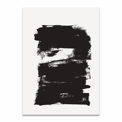 Black and White Abstract Wall Art