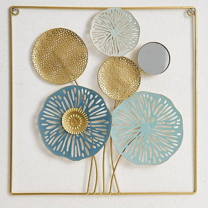 Chic Flower Round Metal Wall Art