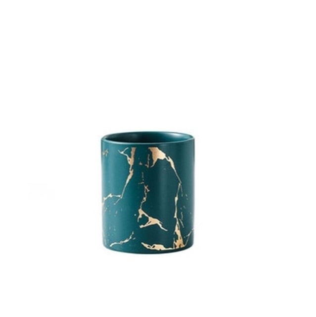 Marbled Ceramic Utensil Crock