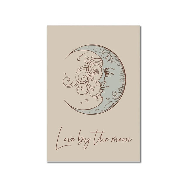 Sun and Moon Canvas Wall Art