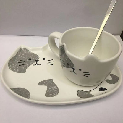 cat ceramic coffee cup