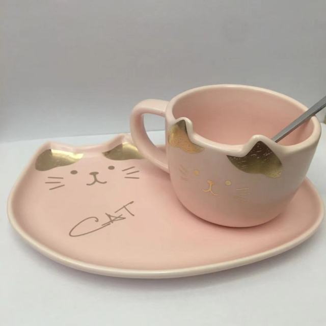 cat ceramic coffee cup