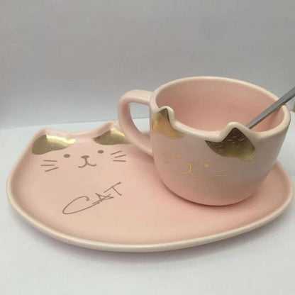 cat ceramic coffee cup