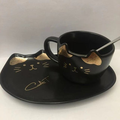 cat ceramic coffee cup