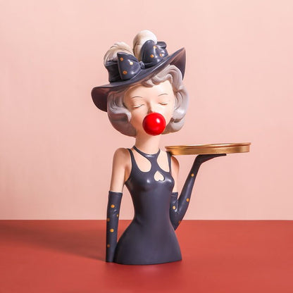 Fancy bubblegum Girl Figurine