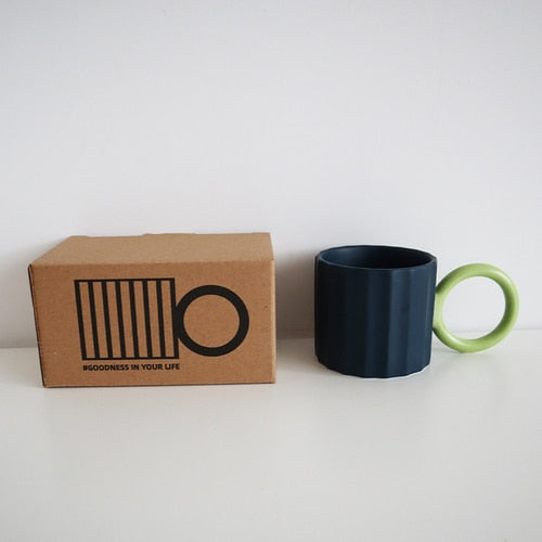 Nordic Corrugated Design Coffee Mug