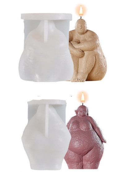 3D Body Shape Silicone Candle Mold