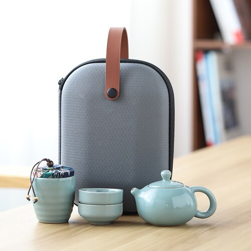 Solid Color Ceramic Teapot Set