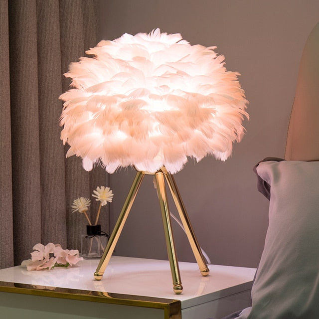 Feather Table Lamp