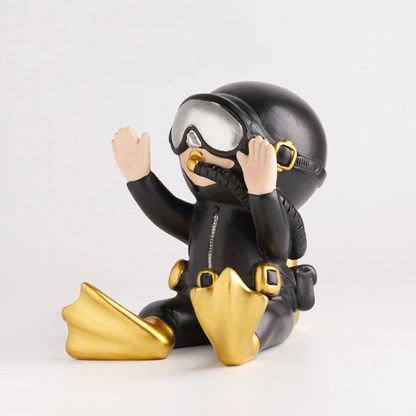 Miniature Scuba Diver Figurine