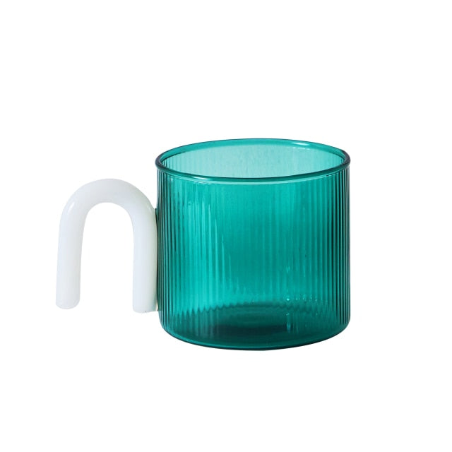 Ripple Clear Glass Mug