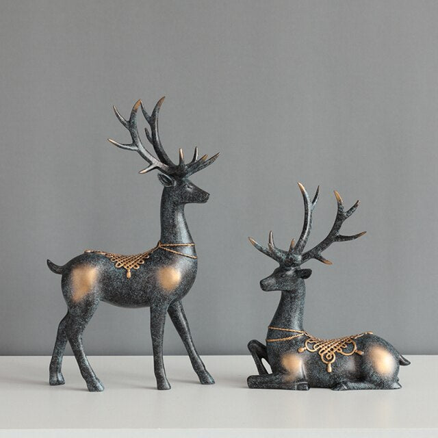 Prosperity Deer Decorative Figurines