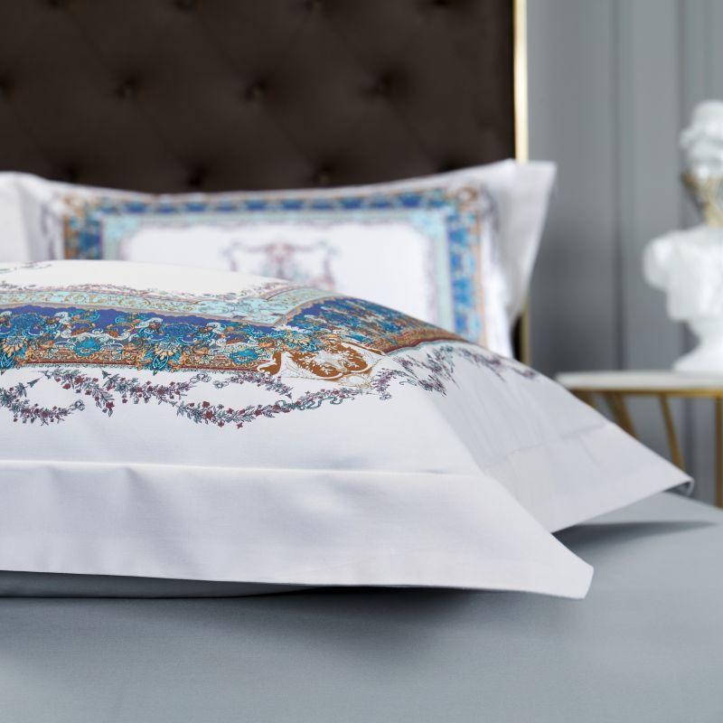 Ava Layered 3D Printed Border Egyptian Cotton Bedding Set