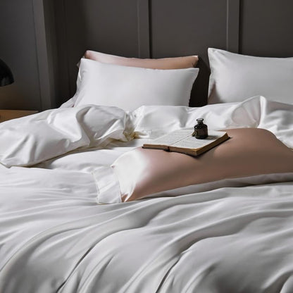 Manya Classic Solid Reversible Egyptian Cotton Bedding Set