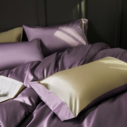 Manya Classic Solid Reversible Egyptian Cotton Bedding Set
