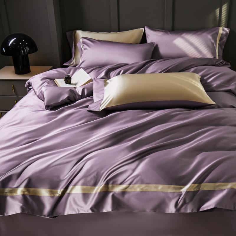 Manya Classic Solid Reversible Egyptian Cotton Bedding Set