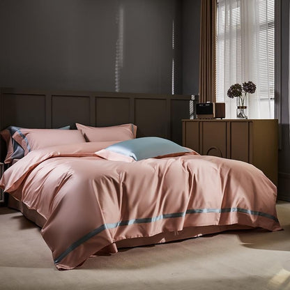 Manya Classic Solid Reversible Egyptian Cotton Bedding Set